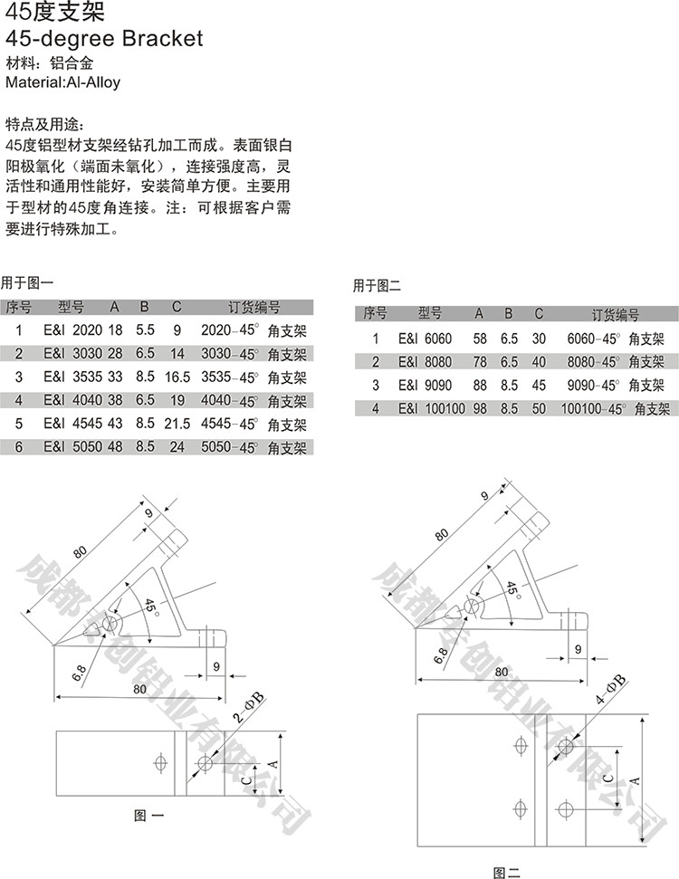 四川工业平台铝型材配件